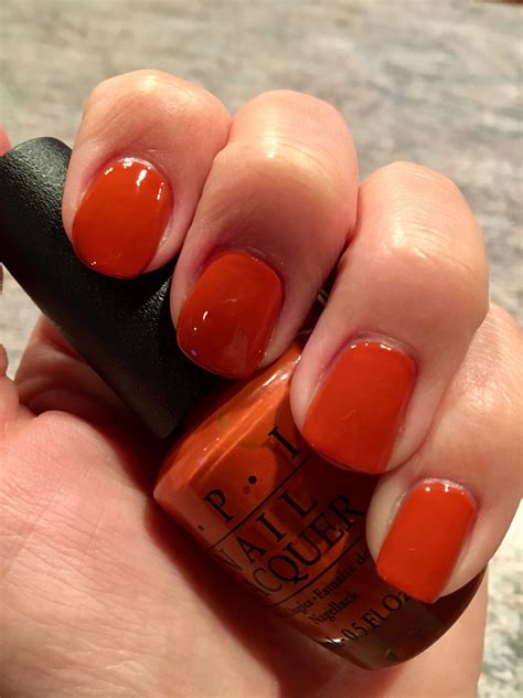 burnt orange fall nails|burnt orange nail polish opi.